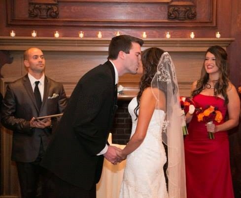 Union League of Philadelphia Officiant Kiss