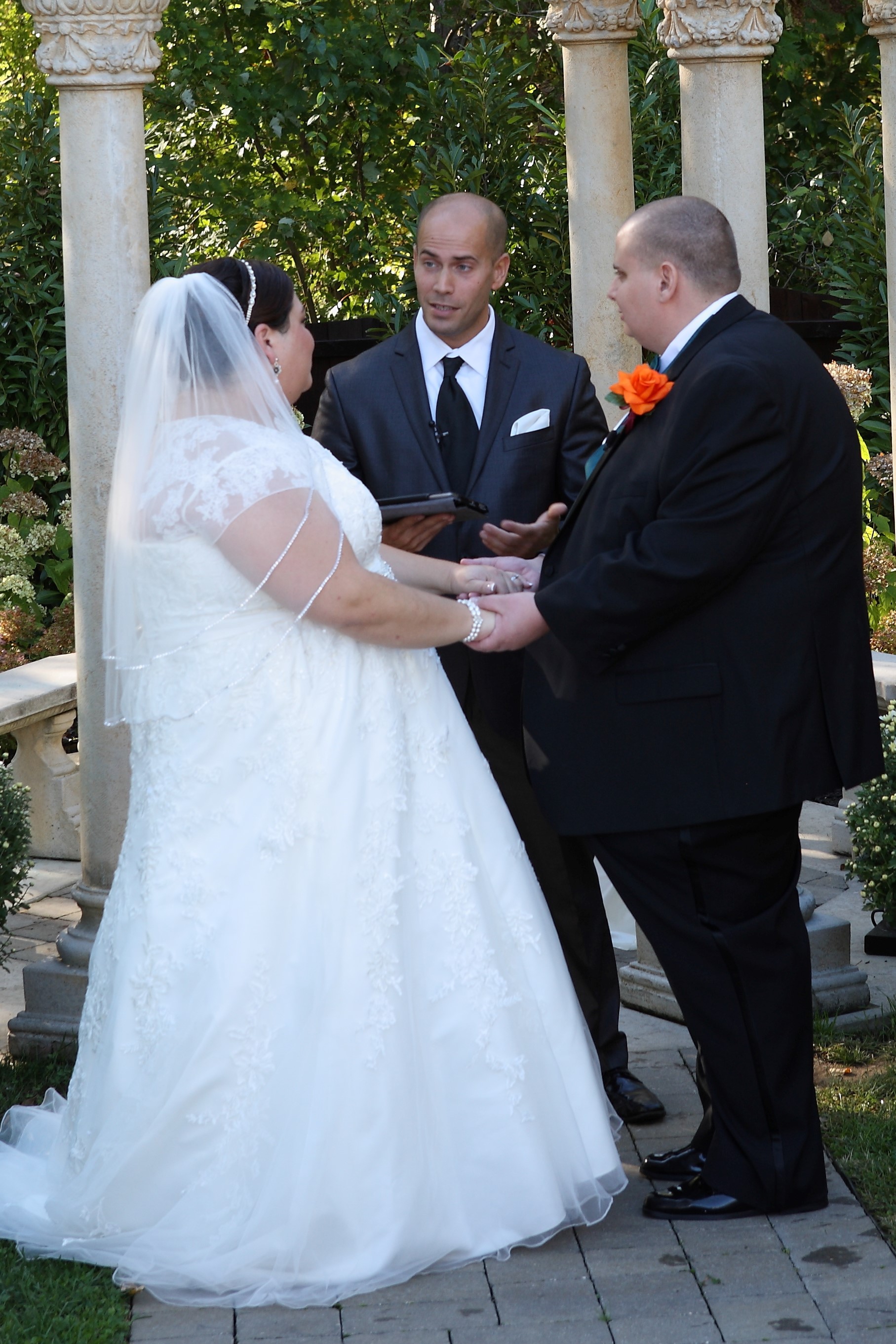 Hamilton Manor NJ Wedding Officiant Gazebo