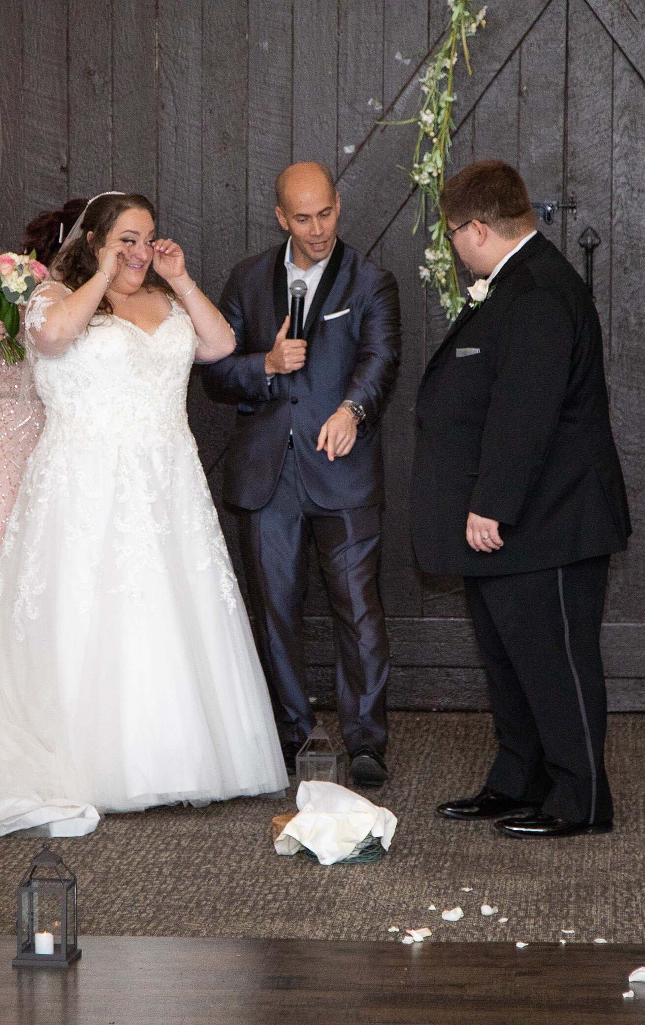 Breaking the Glass Normandy Farms Wedding Officiant