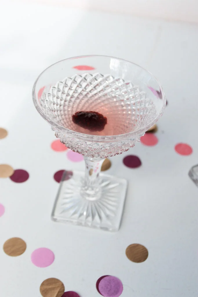 Southern Vintage Champagne coupes clear