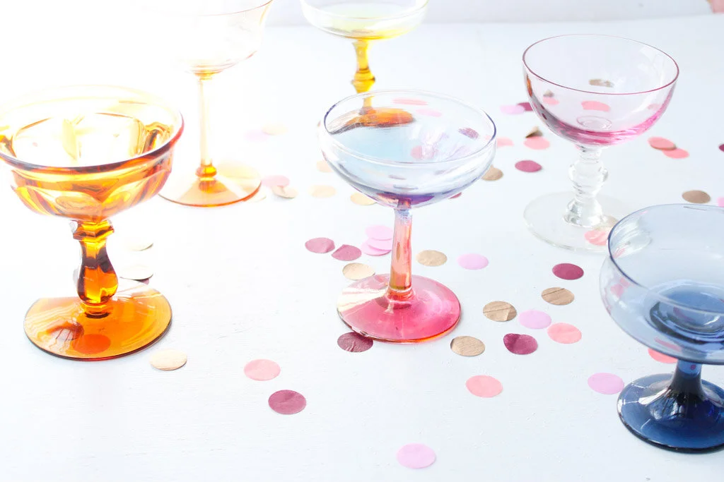 rental champagne coupes color