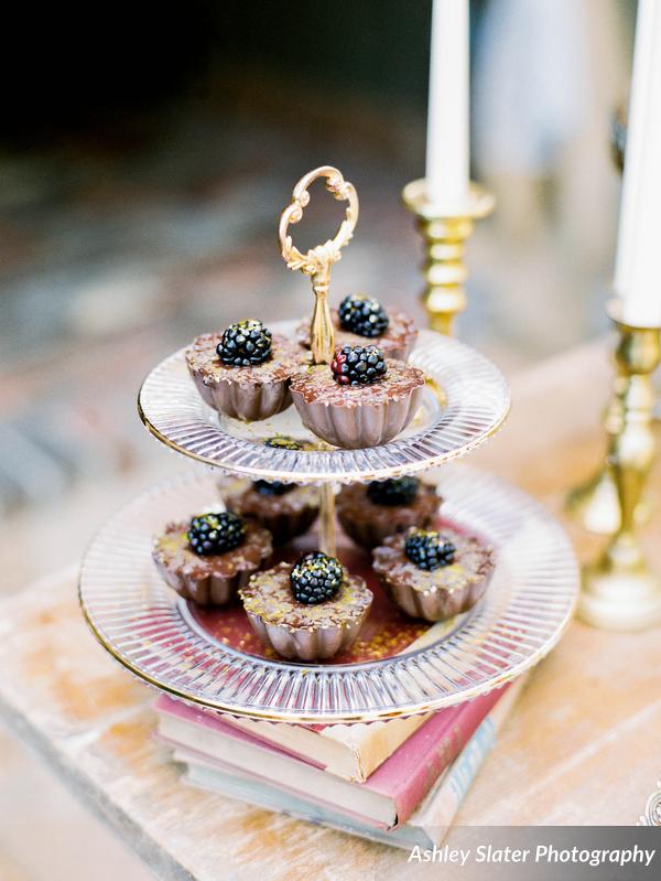 Southern Vintage Berry Colored Dessert Bar