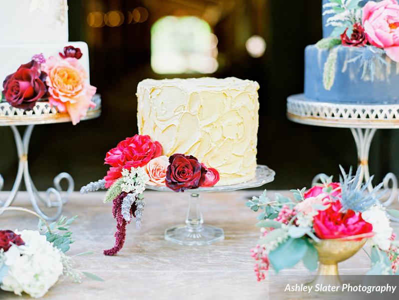 Southern Vintage Berry Colored Dessert Bar