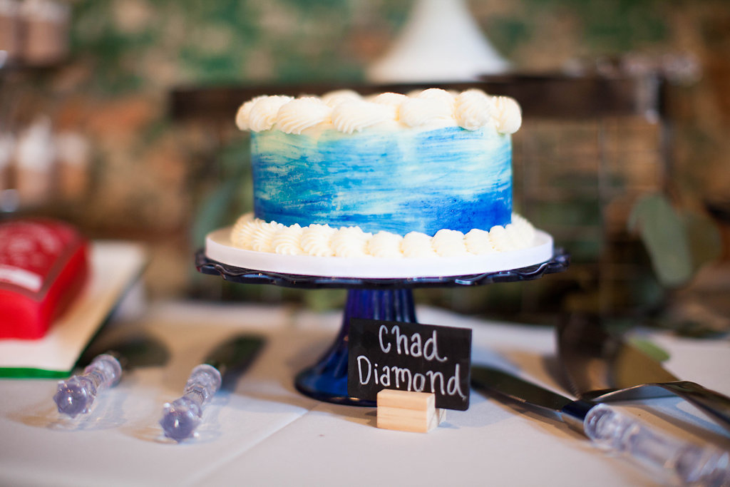 Southern Vintage Blue Dessert Bar