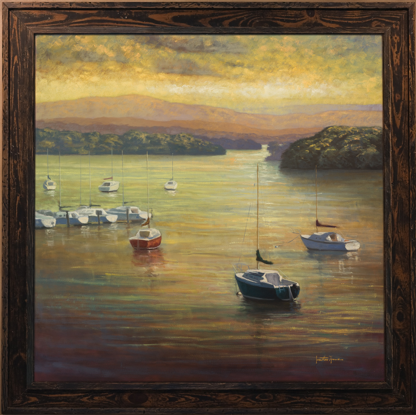 "Landing" 42x42 in. Oil on Canvas