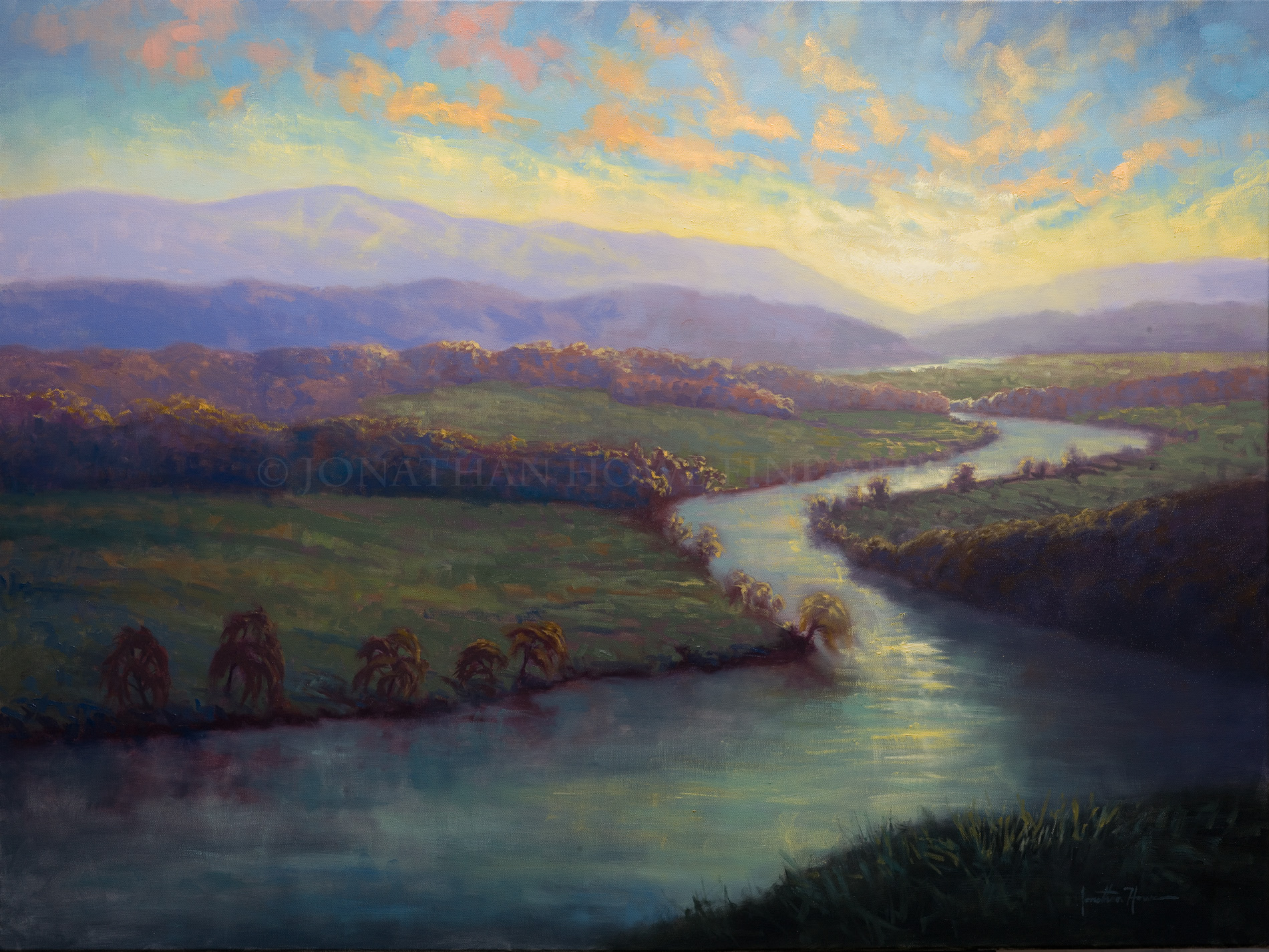 "Ever Flowing" 30x40 in. Oil on Canvas