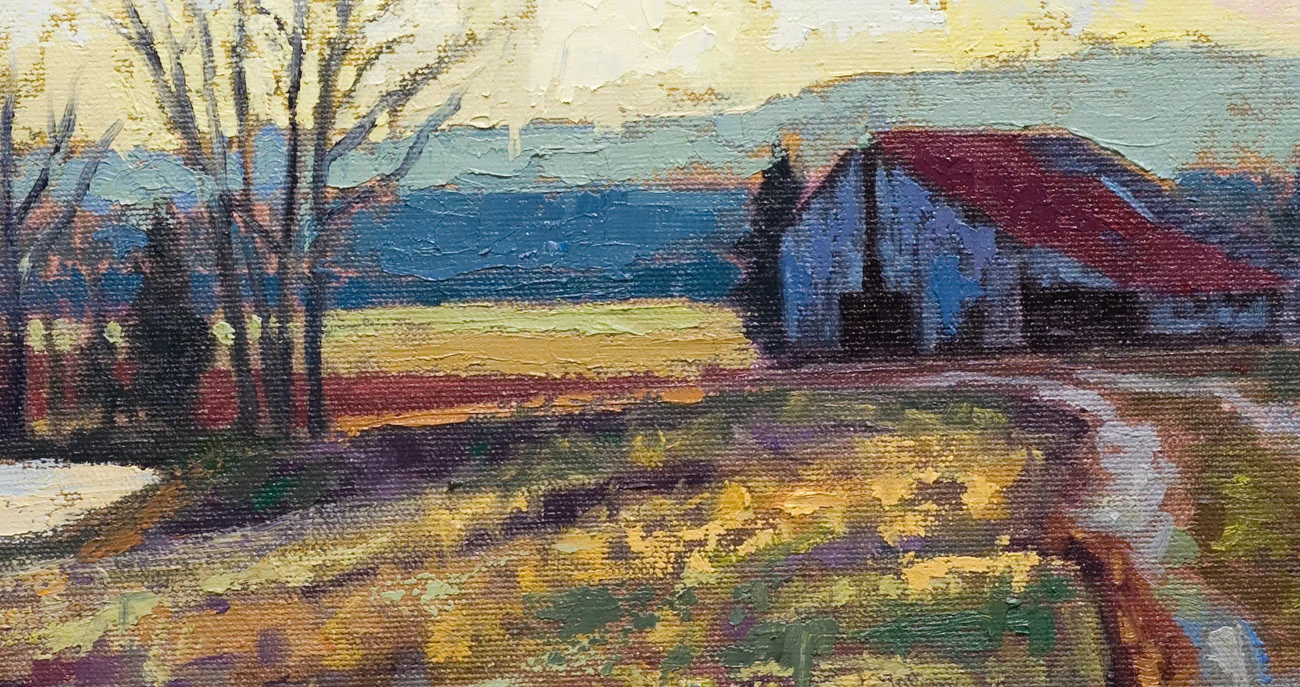 Close Up of "Returning" 14x18 Oil on Canvas - Just SOLD