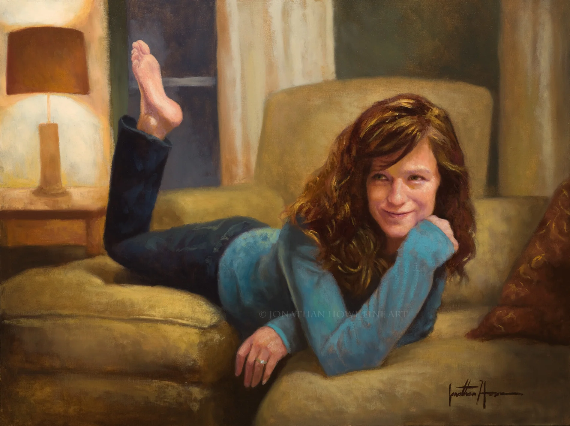 JonathanHowe_Flirtatious_30x40_oilonlinen.jpg