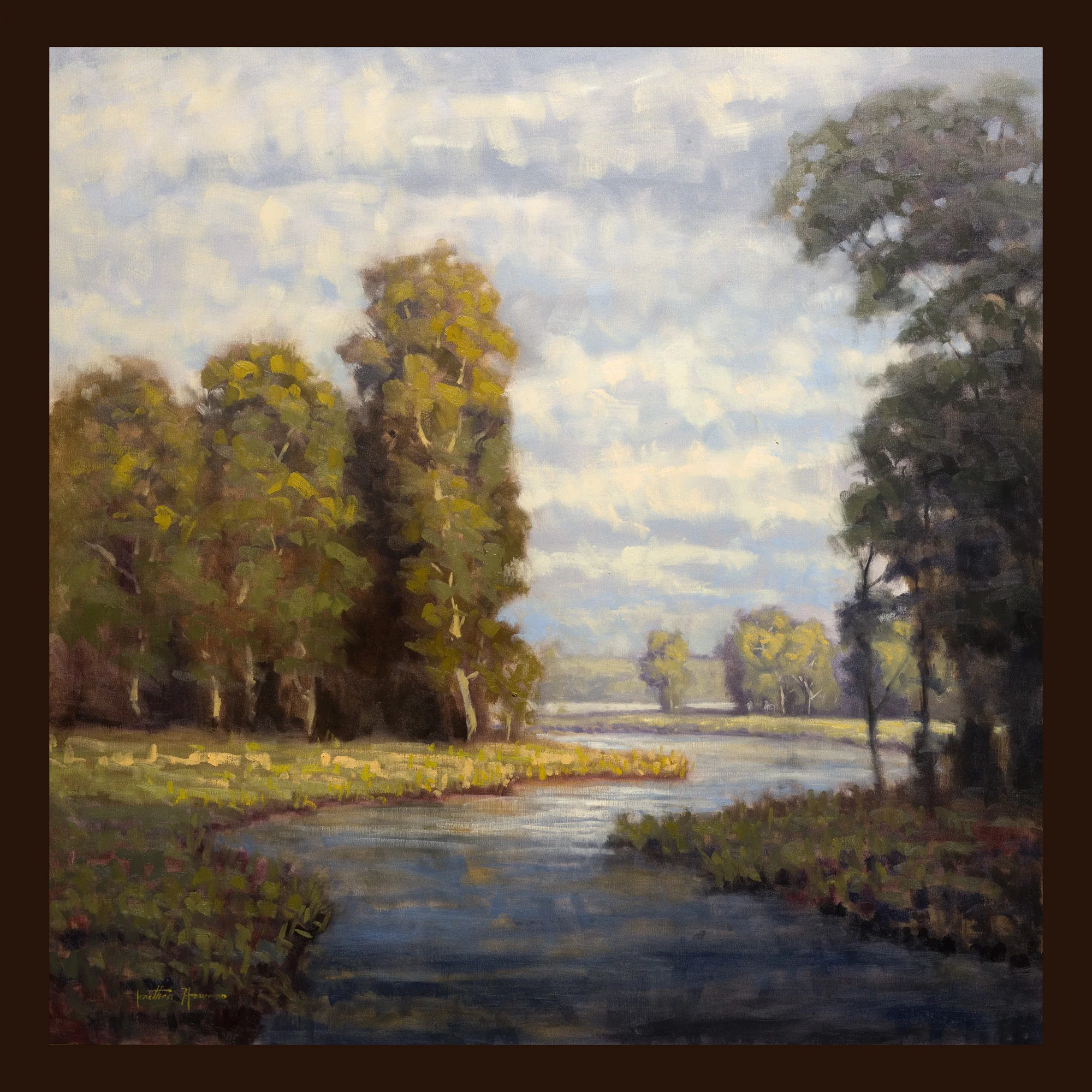 Sunny River 42x42 Jonathan Howe.jpg