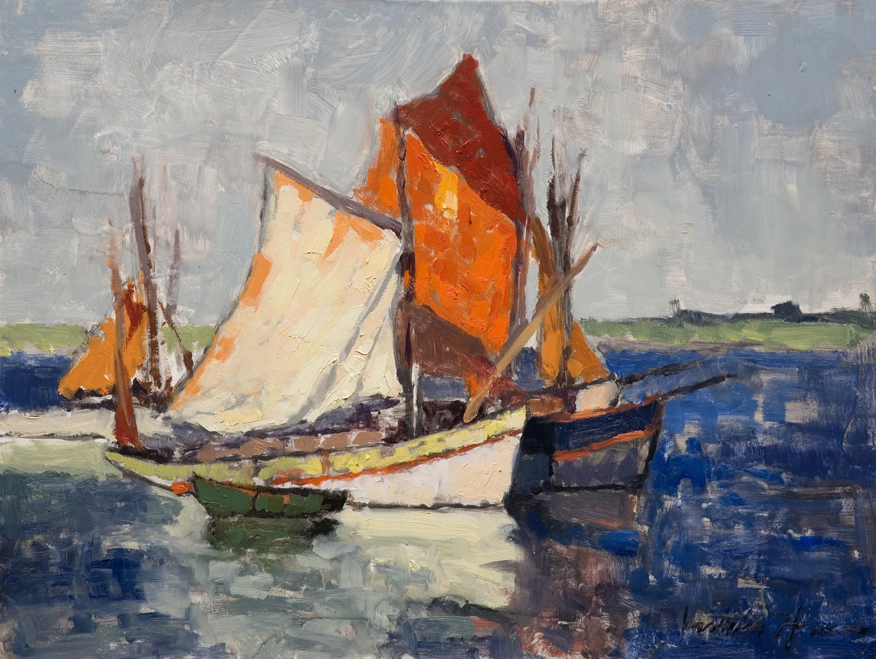 Edgar Payne harbor 9x12 Jonathan Howe.jpg