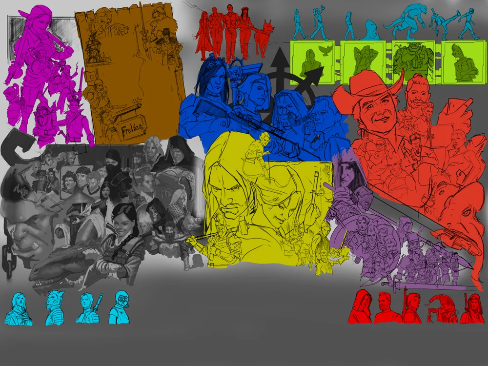 Color coded layers