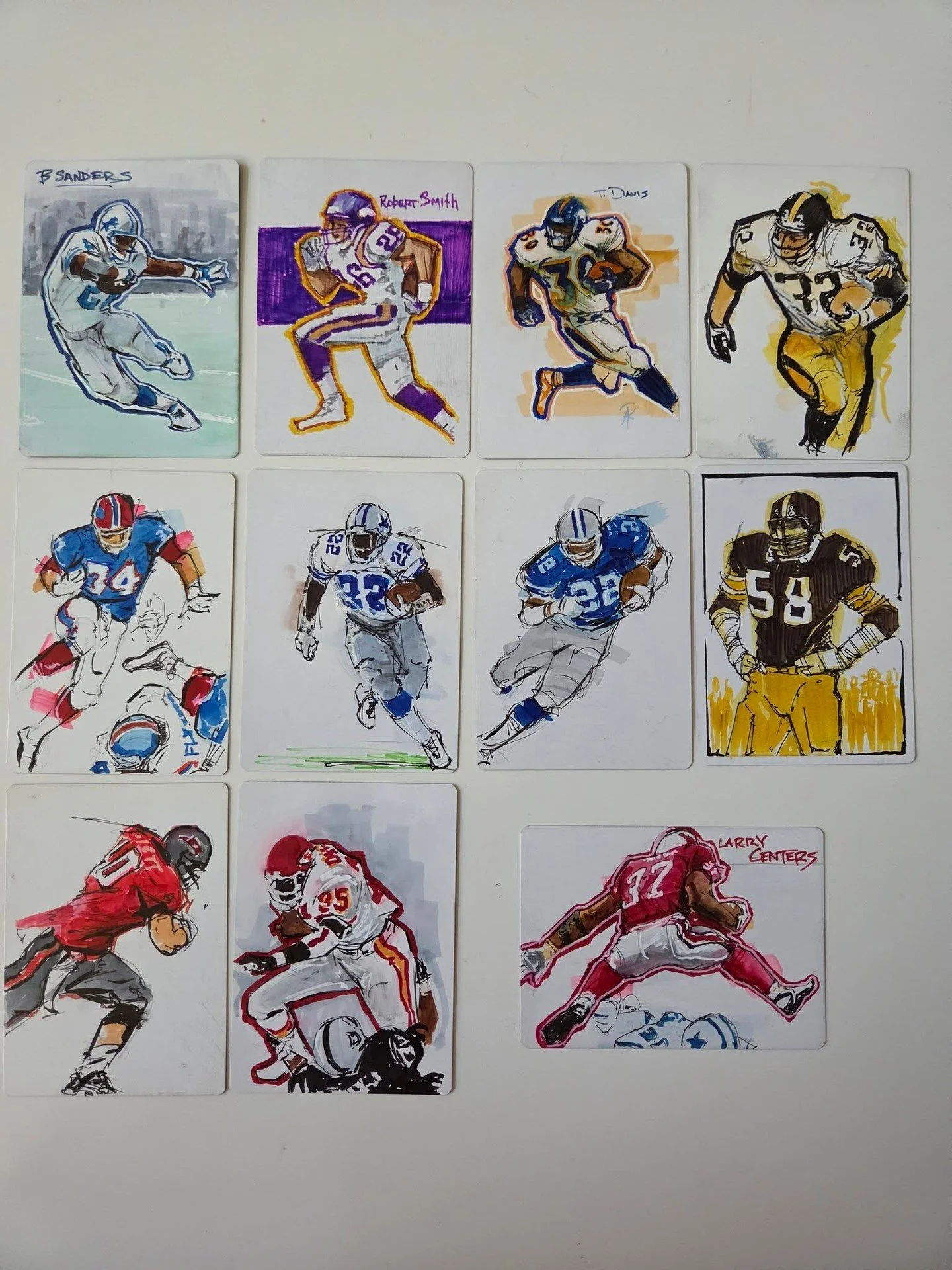 The next auction for my Running Backs series is up over on Facebook. Or you can contact @DonnyCaltrider. Link in the comment