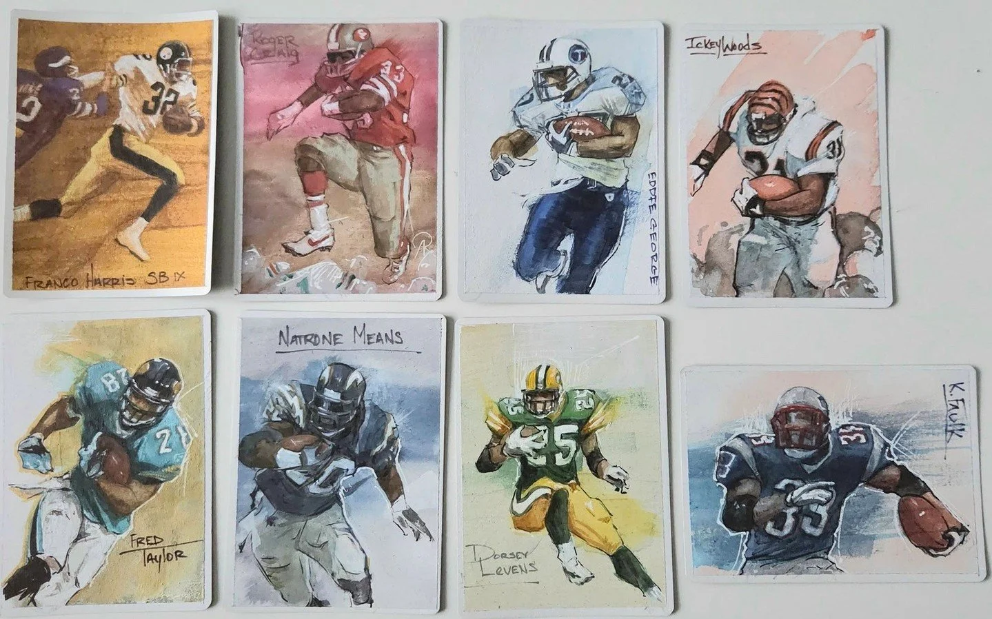 The final auction for my MTG Artist Proof Running Back series is up on Facebook. Link in the comments #magicthegathering #nfl #football