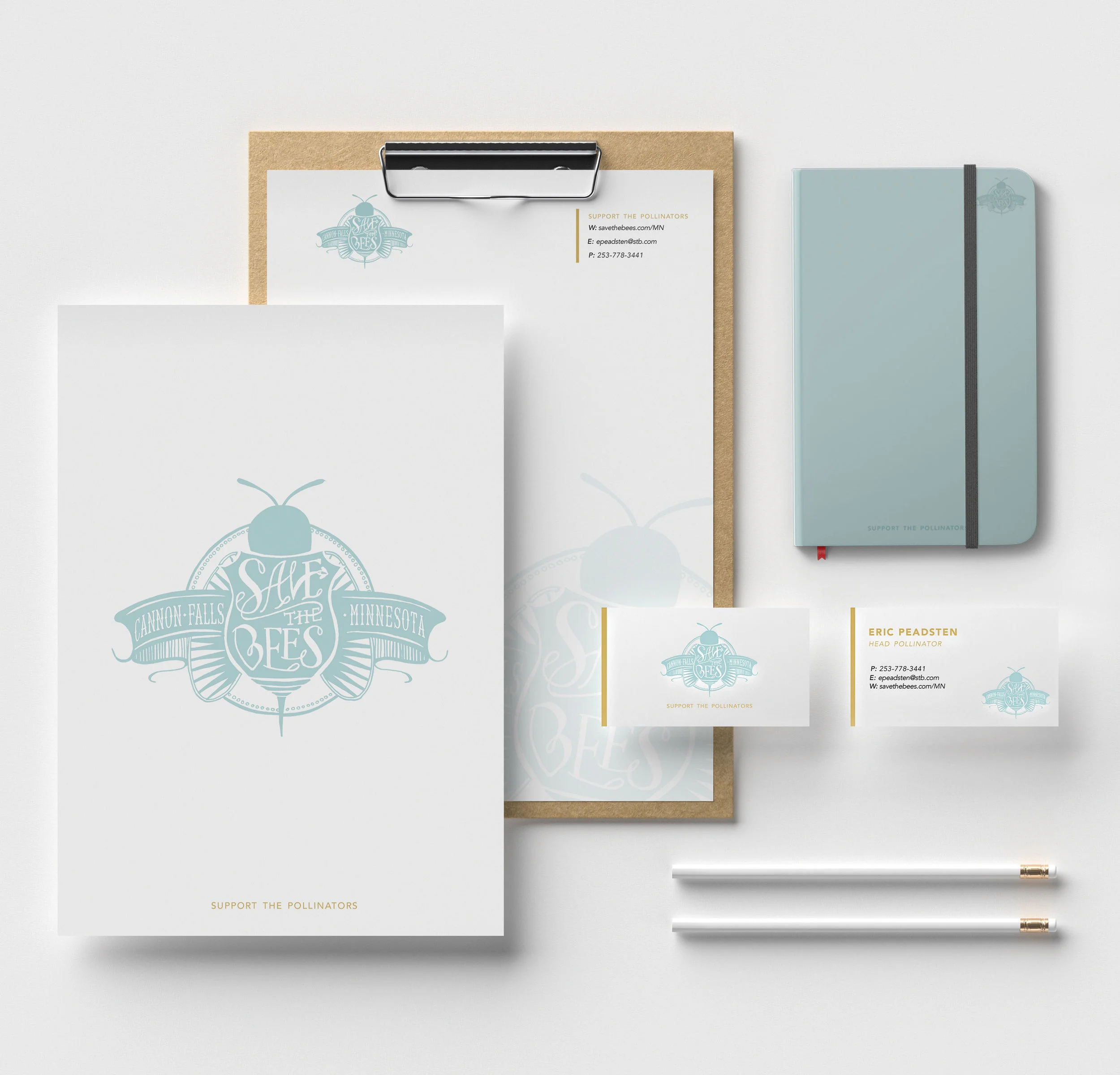 SaveTheBees_StationaryMockup_PortfolioWeb.jpg