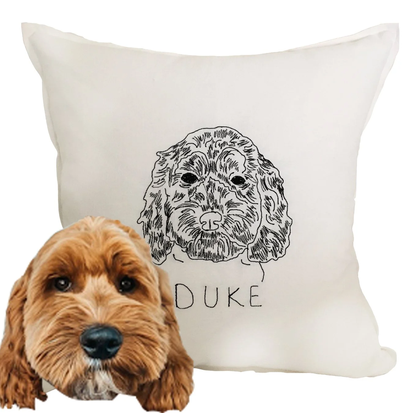 Custom Embroidered Pet Pillow