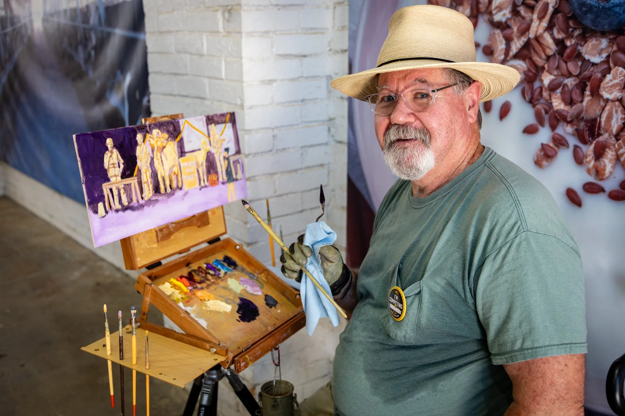 "Butter Cow Painter" Paul Brown , Jackson County, The Ohio State Fair. Thursday July 24, 2025.