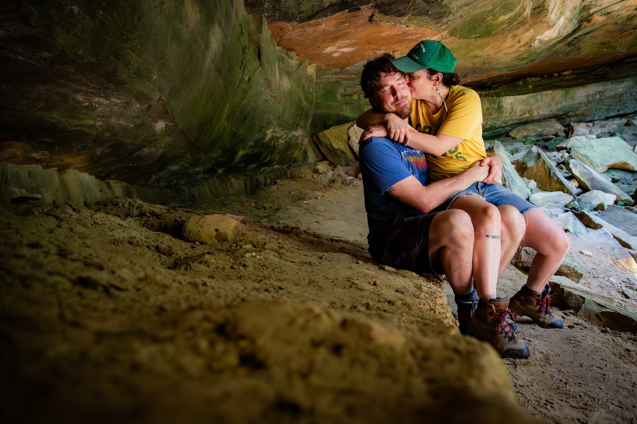 Love in a cave, Honeycomb Rocks, Ohio. 08.06.2025