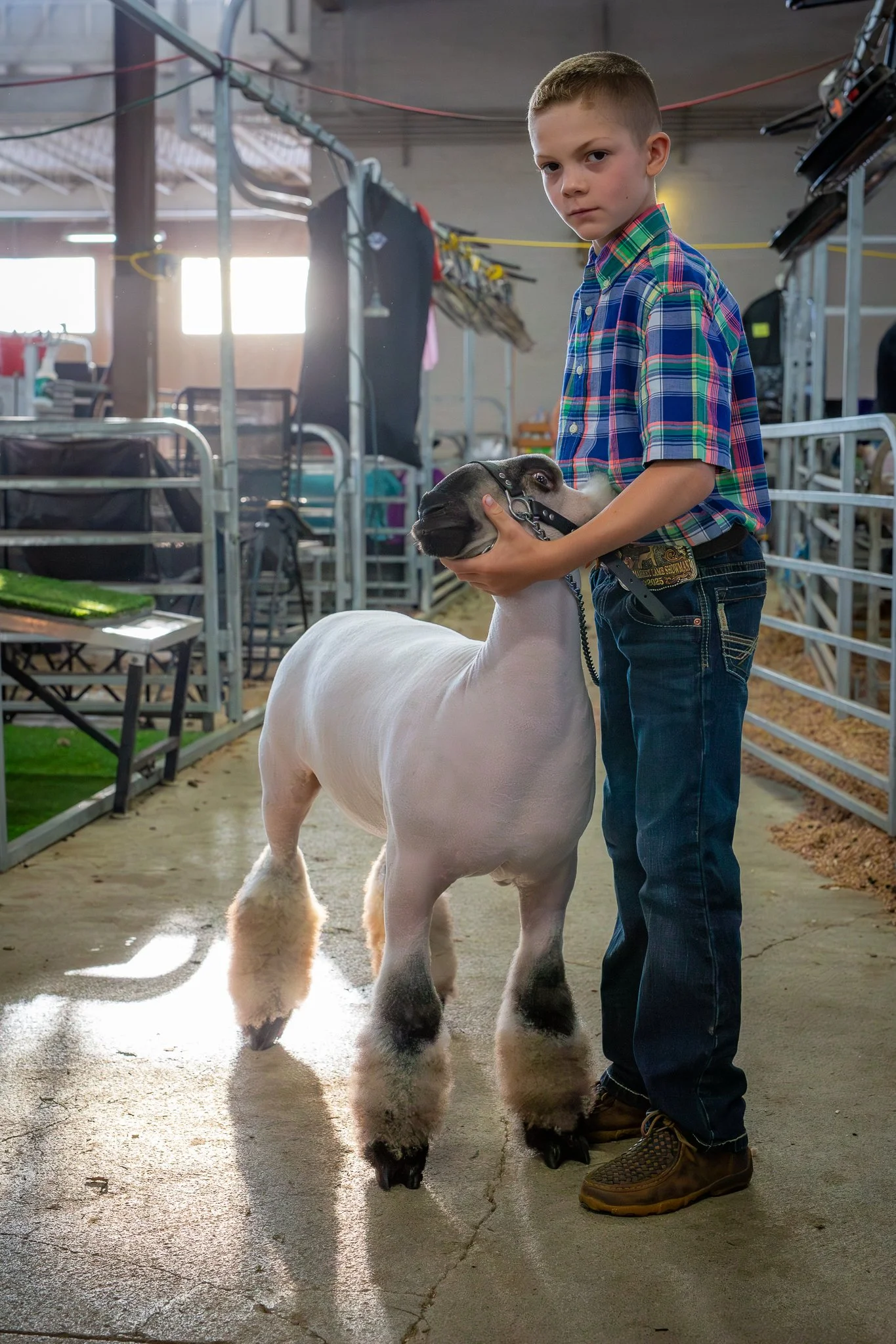 "Ready for Show: Game Face" Hunter Sulzemer, age 10, from Medina County. The Ohio State Fair, Thursday July 24, 2025