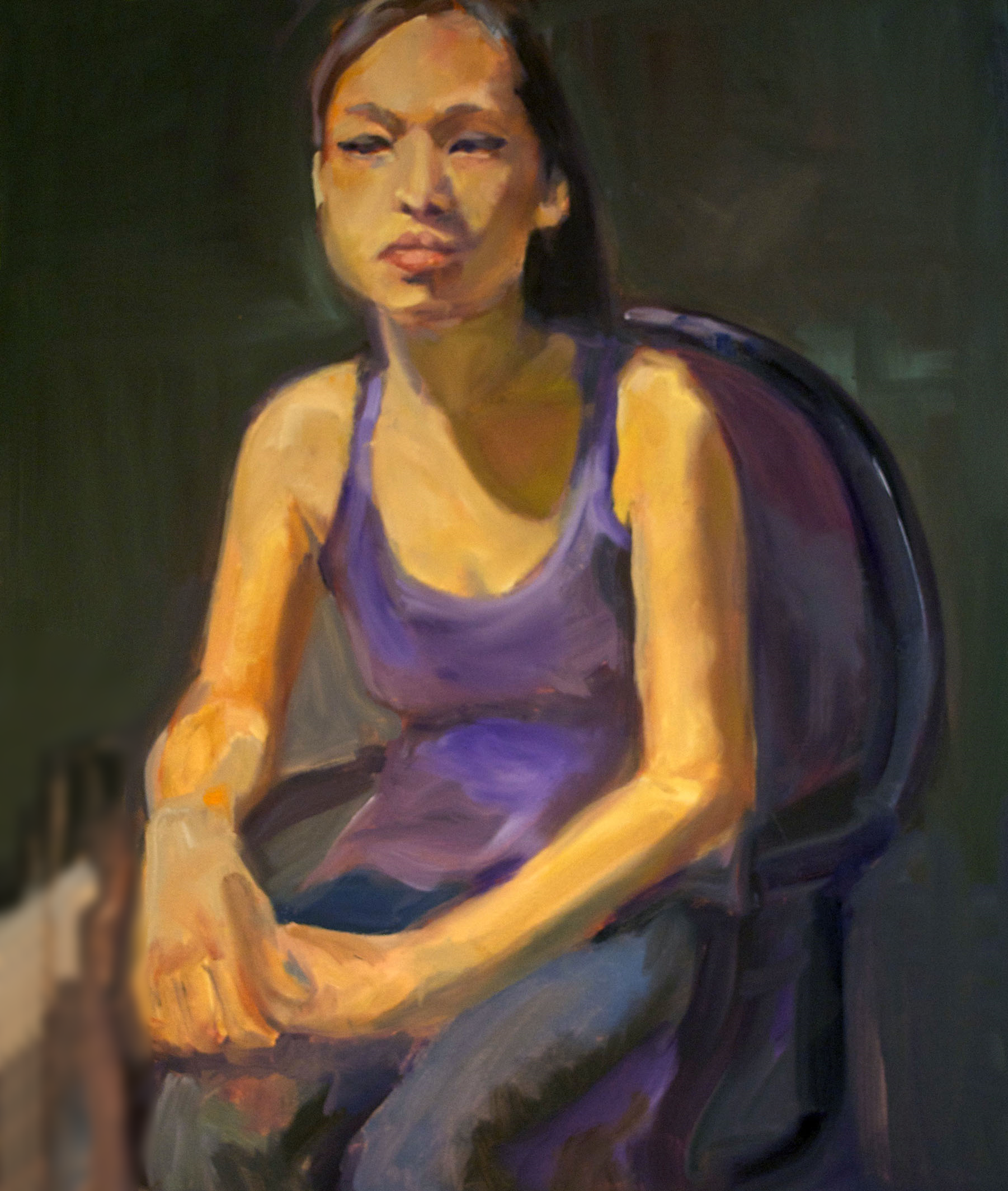  study,2014 Oil on Canvas 20 x 14 inches