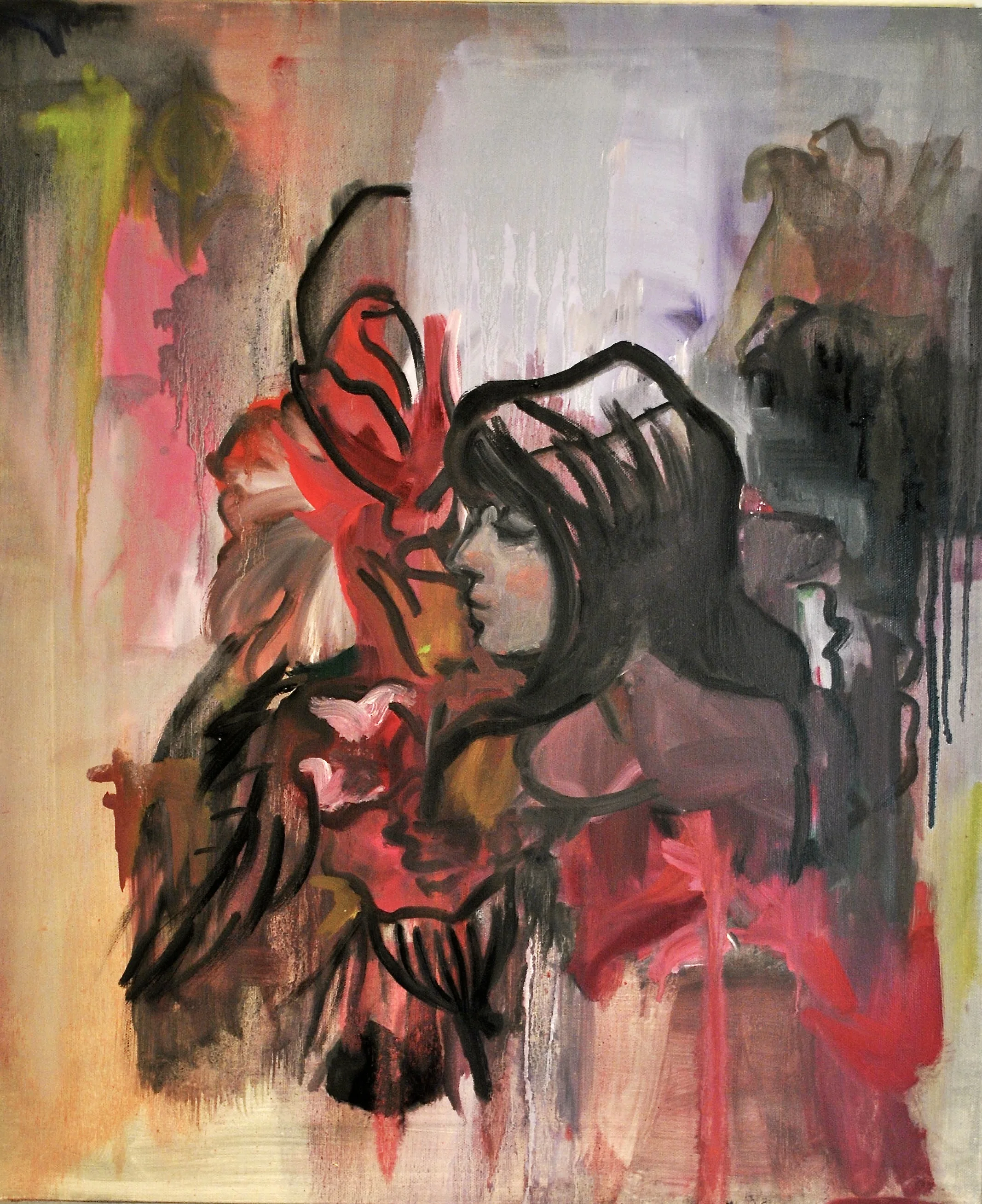 Dripping, 2014 Oil on Canvas 20 x 14 inches