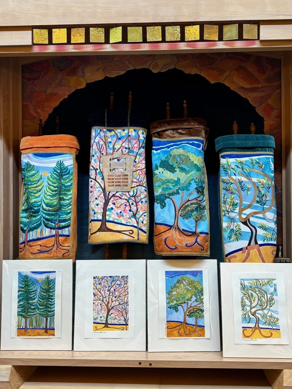 Torah Original Mantel Sketches 11" x 15" on foam core