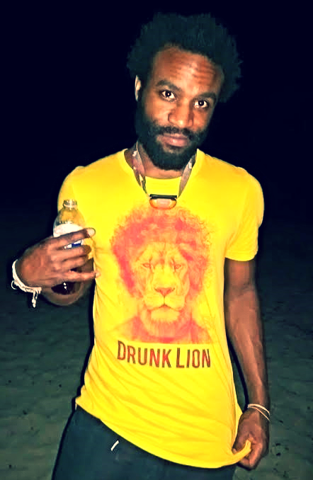 Drunk Lion in the Caribbean!