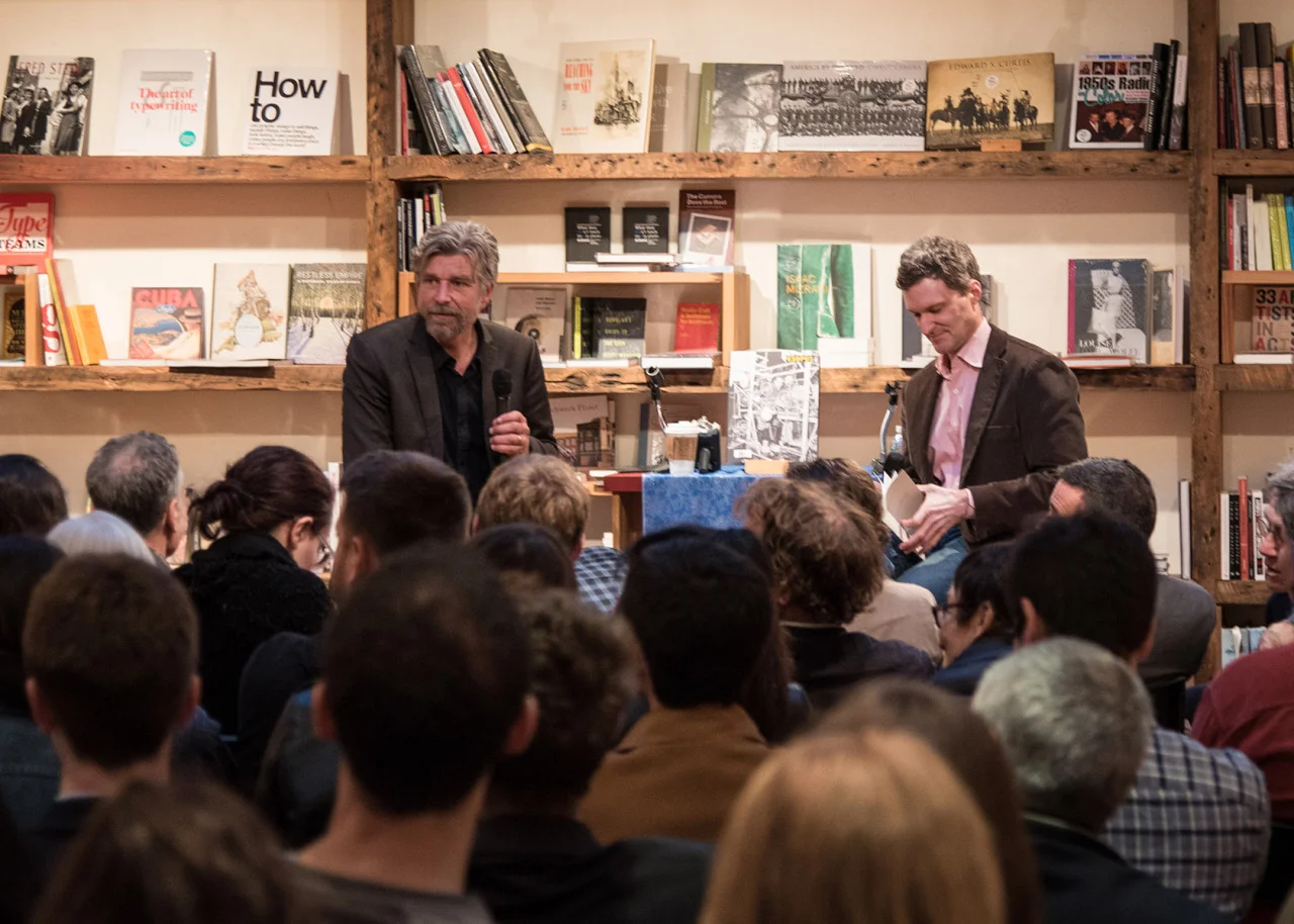 Karl Ove Knausgaard visits BookCourt in Brooklyn, NYC.