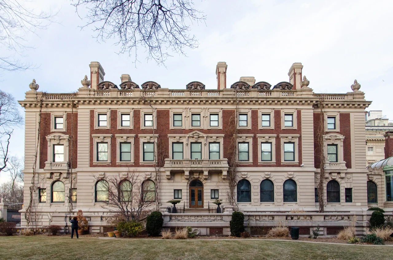 Backside of the Cooper Hewitt National Design Museum in New York City.