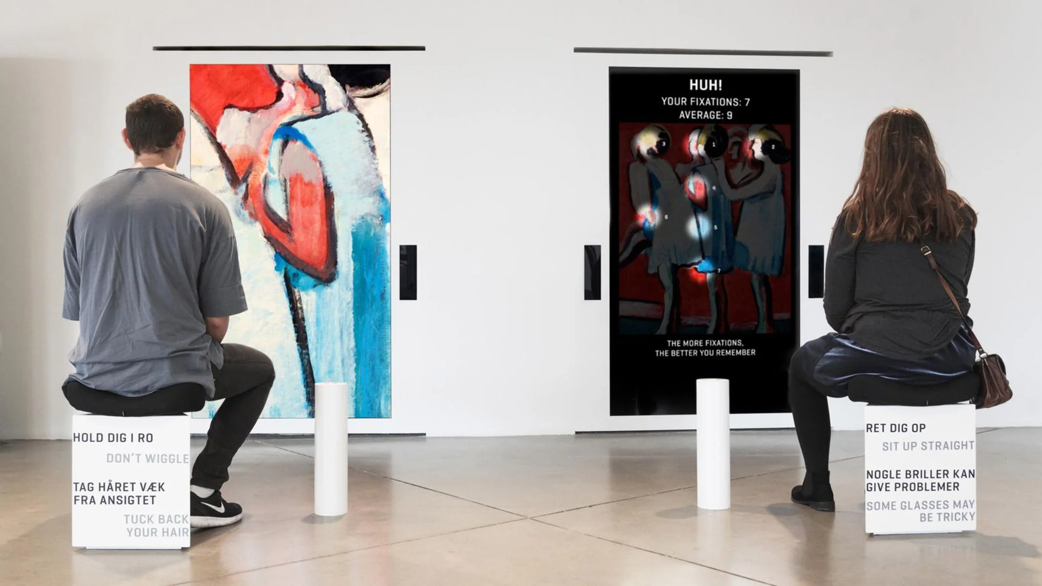 Eye Tracking playback (left) and results (right).