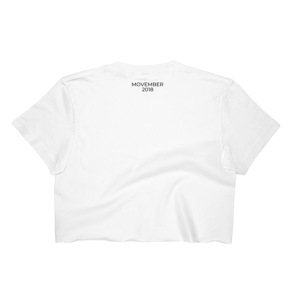 Movember White Crop Top Horsepower Studio City Ca