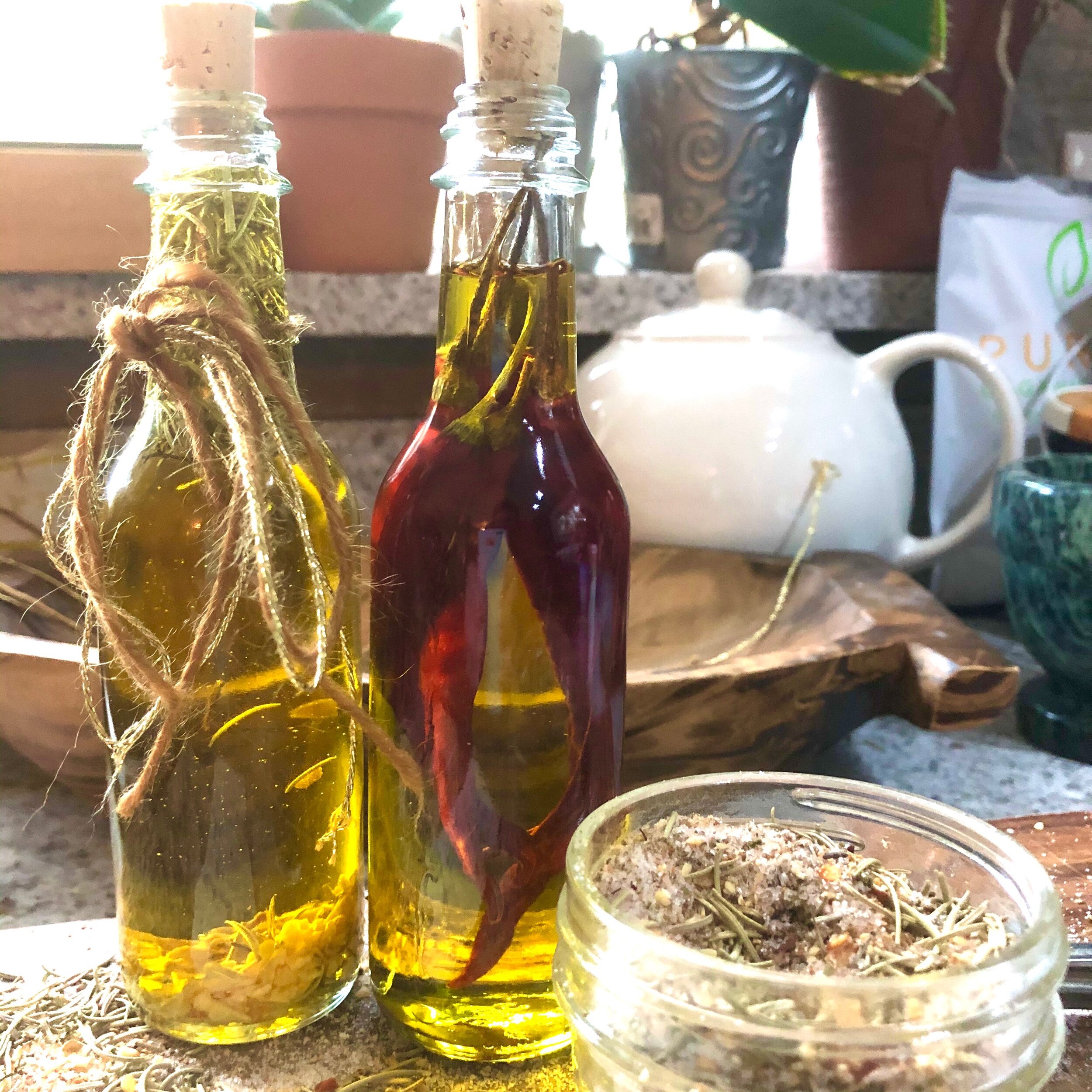 diy infused olive oil