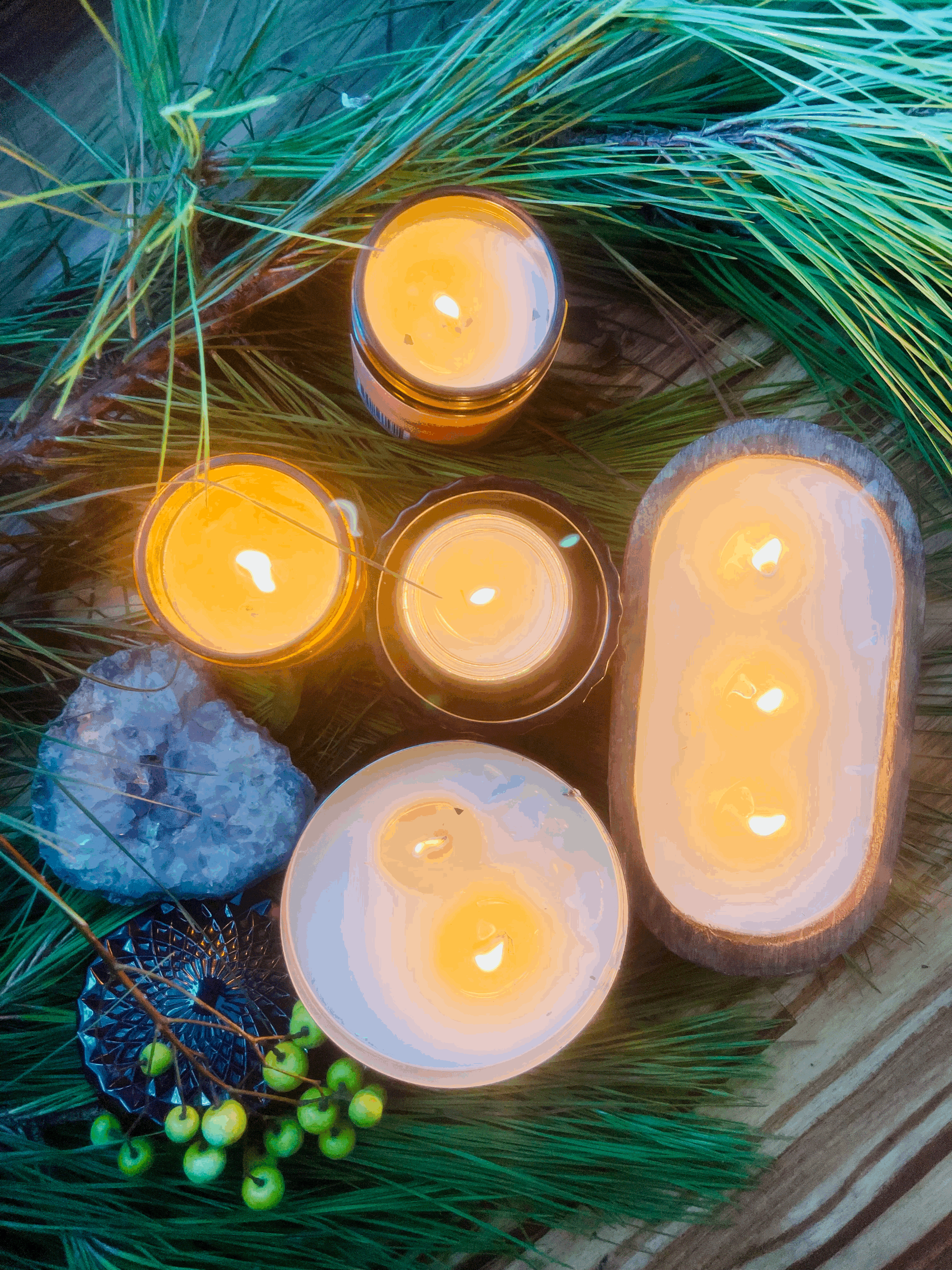 Wood-Wicked & Beeswax Candles ~ Non-Toxic