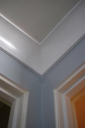  Double wide crown and base moldings throughout 