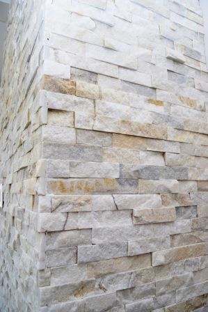  Stack stone fireplace detail 