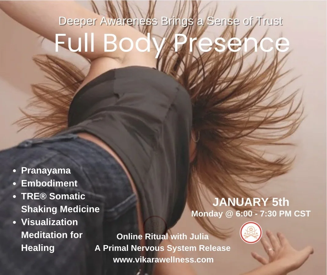 January 5th Online Ritual | Pranayama, TRE® Somatic Shaking Medicine, Visualization Meditation for Healing