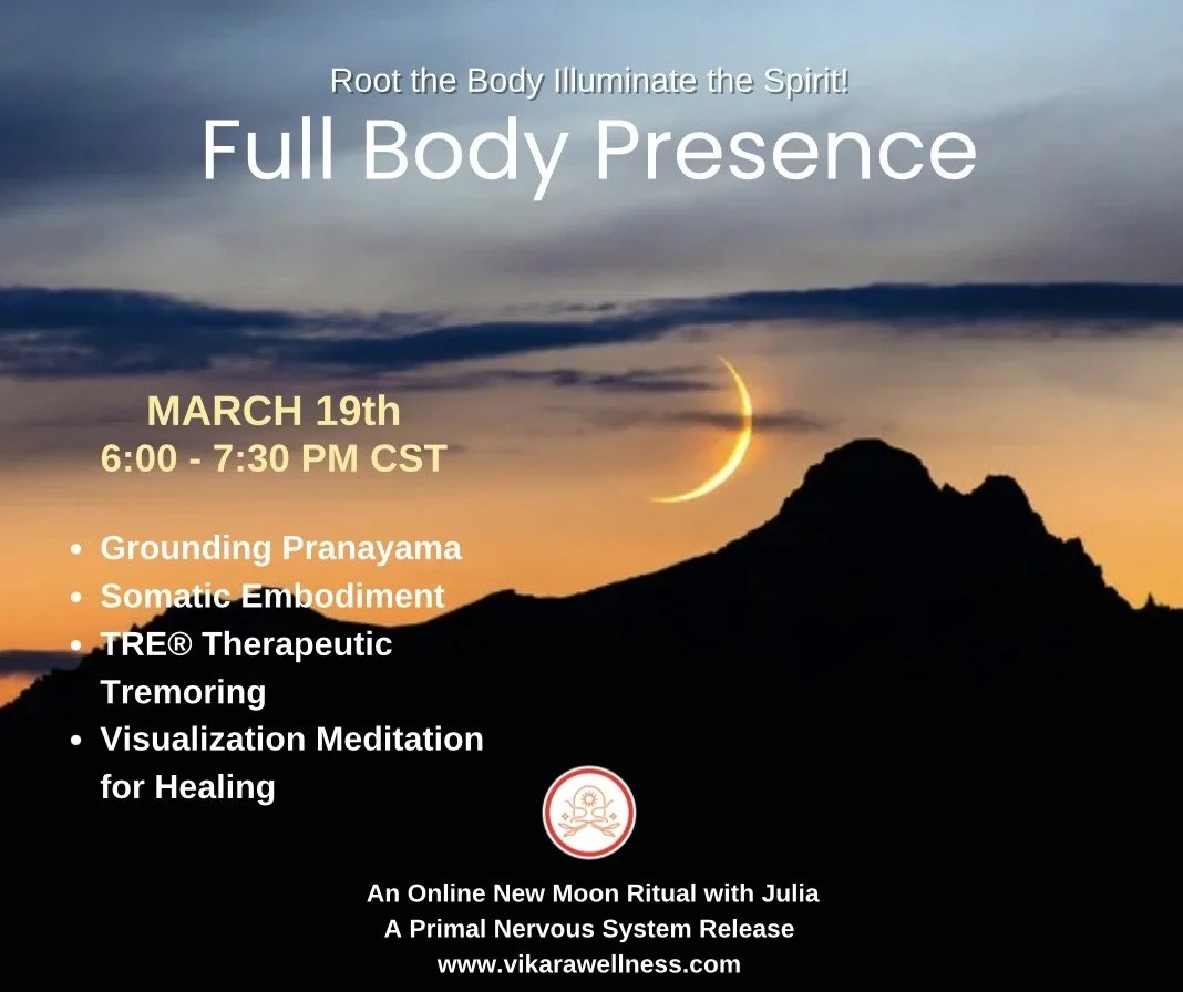 March 19th Online Ritual | Pranayama, TRE® Somatic Shaking Medicine, Visualization Meditation for Healing