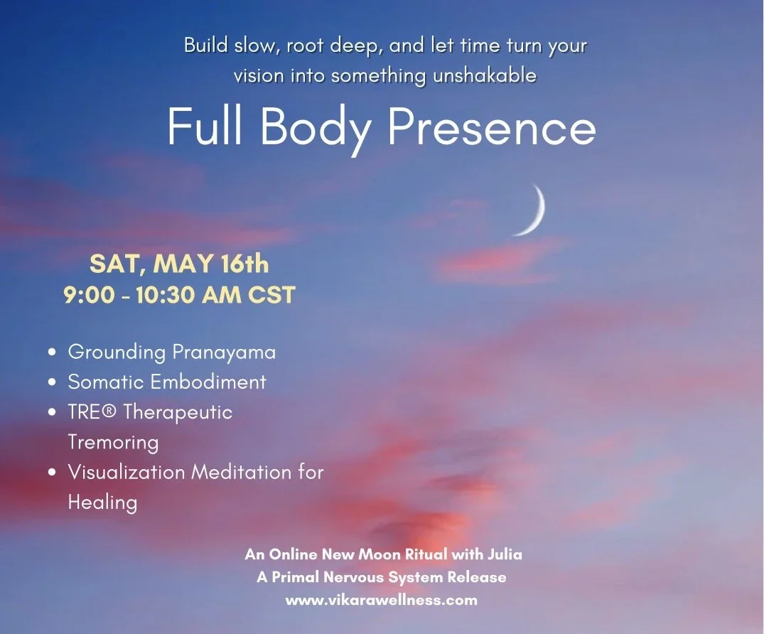 May 16th Online Ritual | Pranayama, TRE® Therapeutic Tremoring, Visualization Meditation for Healing