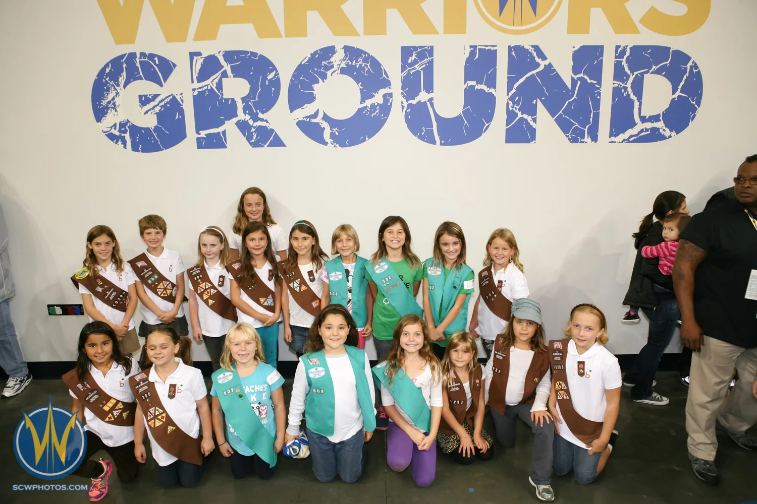 Local Girl Scout members attend a Santa Cruz Warriors game on November 14, 2014 at Kaiser Permanente Arena in Santa Cruz, California. (Photo: Tim Cattera Photography/SC Warriors 2014)