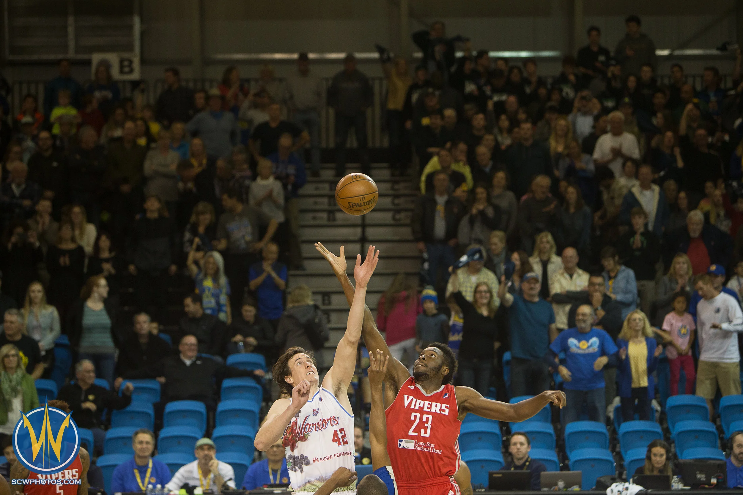 Santa Cruz Warriors game on 1/28/17 at Kaiser Permanente Arena in Santa Cruz, California. (Photo: Andrew Wheeler /SC Warriors 2017