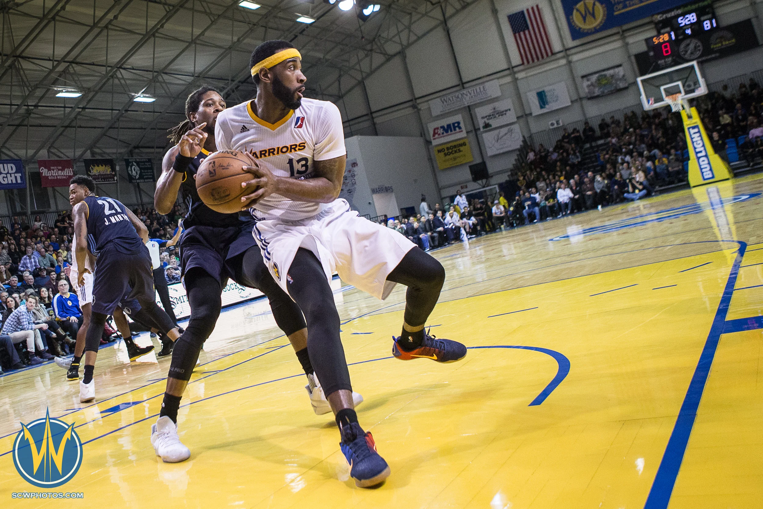 Santa Cruz Warriors game on 2/3/17 at Kaiser Permanente Arena in Santa Cruz, California. (Photo: Andrew Wheeler /SC Warriors 2017