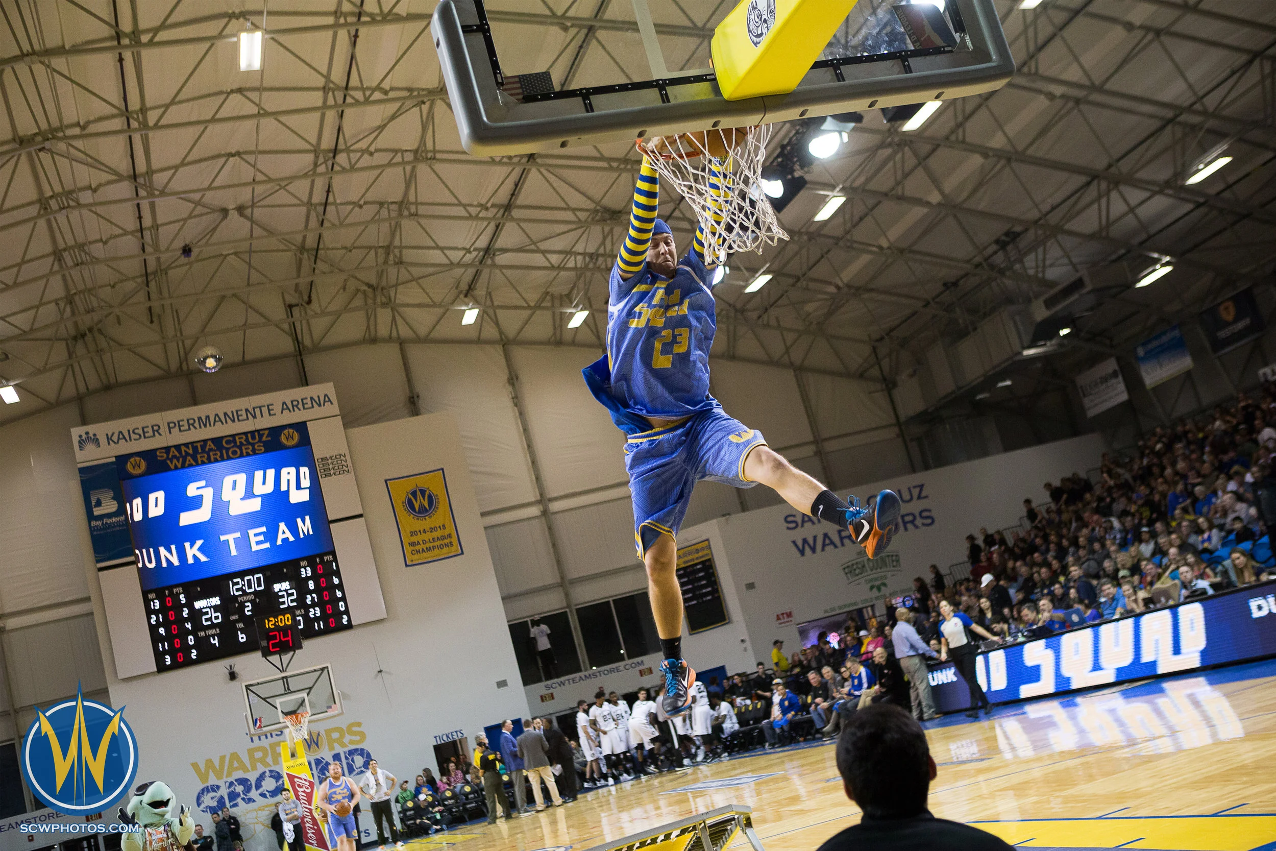 Santa Cruz Warriors game on 2/11/17 at Kaiser Permanente Arena in Santa Cruz, California. (Photo: Andrew Wheeler /SC Warriors 2017)