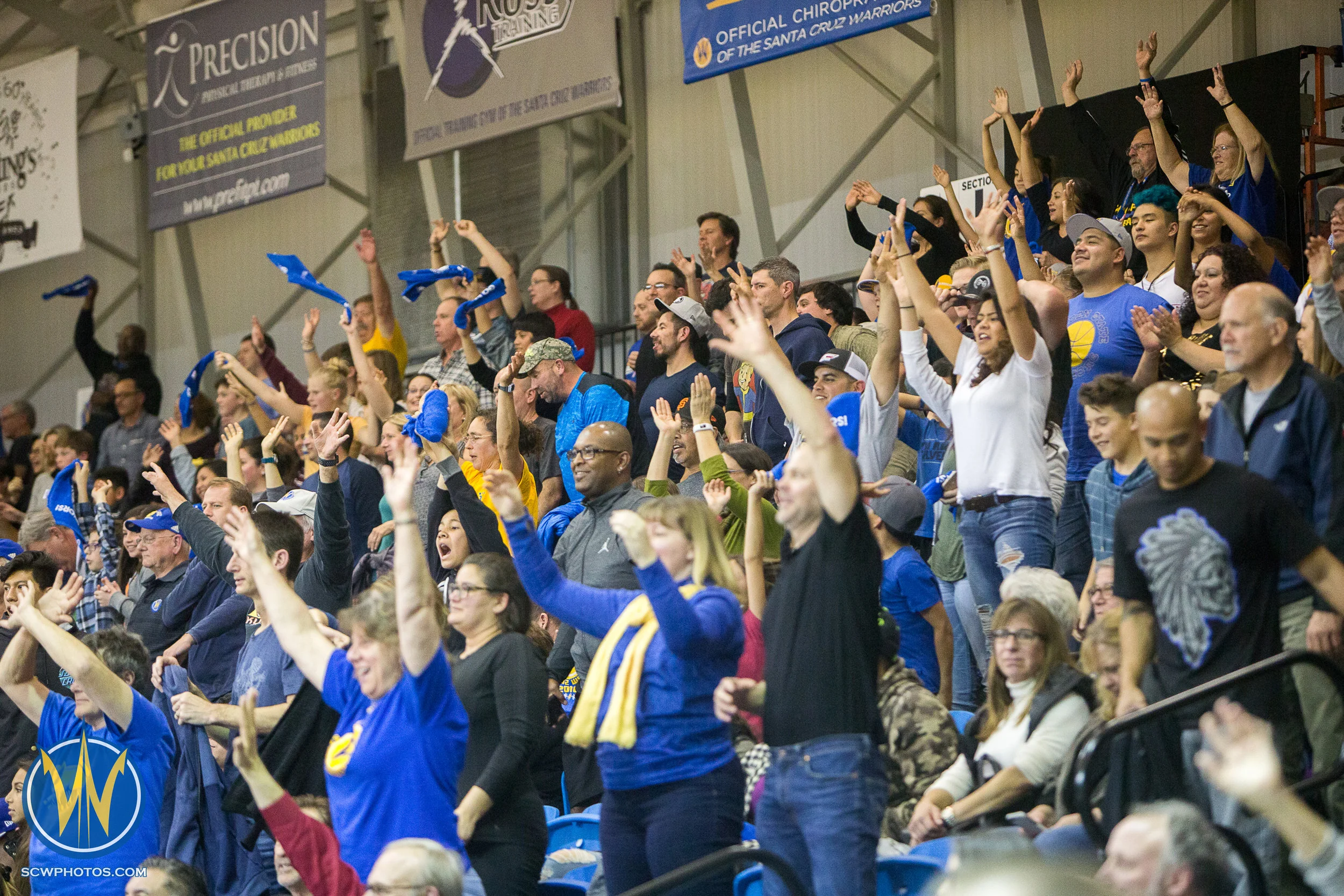 Santa Cruz Warriors game on 2/11/17 at Kaiser Permanente Arena in Santa Cruz, California. (Photo: Andrew Wheeler /SC Warriors 2017)