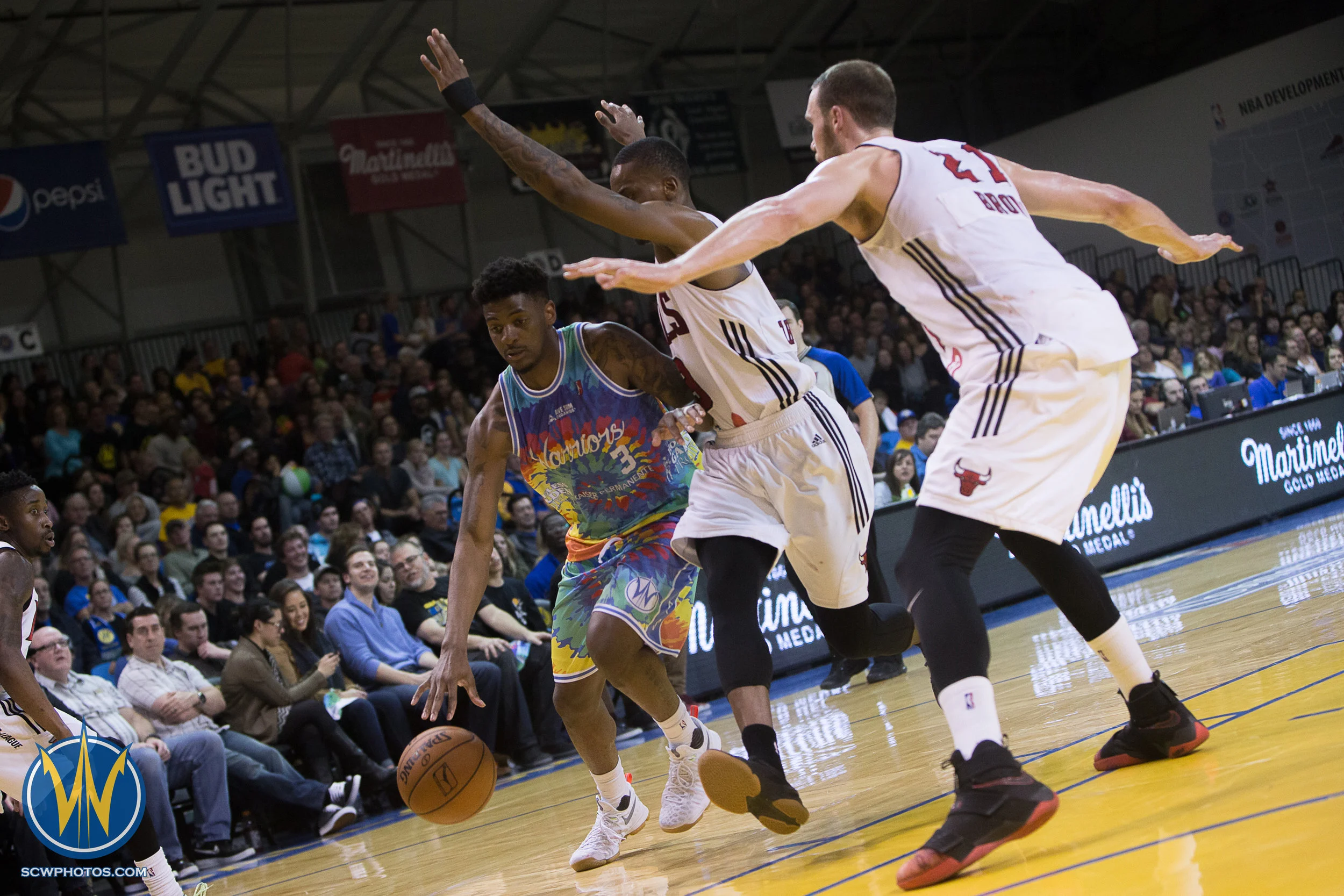 Santa Cruz Warriors game on 2/25/17 at Kaiser Permanente Arena in Santa Cruz, California. (Photo: Andrew Wheeler /SC Warriors 2017)
