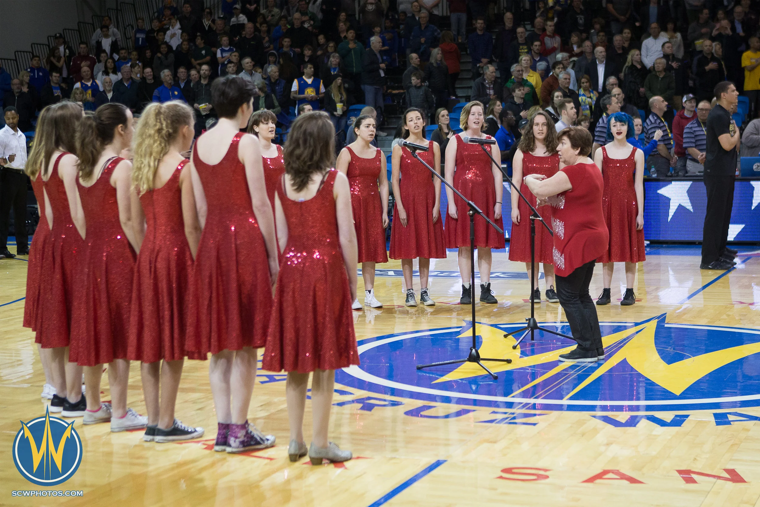 Santa Cruz Warriors game on 2/22/17 at Kaiser Permanente Arena in Santa Cruz, California. (Photo: Andrew Wheeler /SC Warriors 2017)