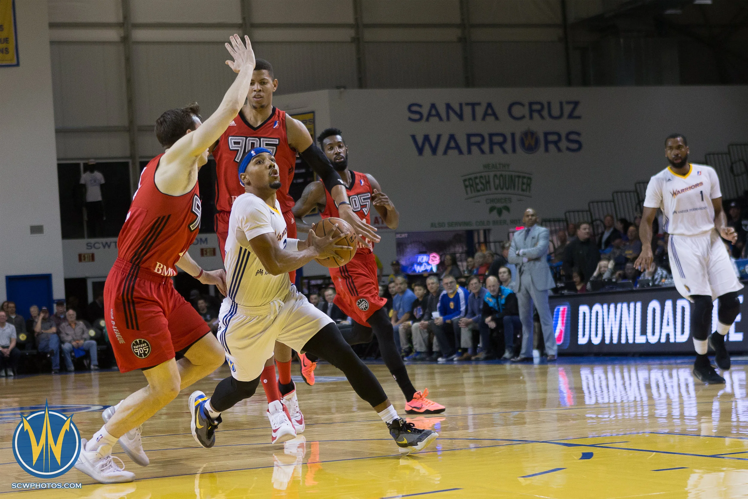 Santa Cruz Warriors game on 3/8/17 at Kaiser Permanente Arena in Santa Cruz, California. (Photo: Andrew Wheeler /SC Warriors 2017)