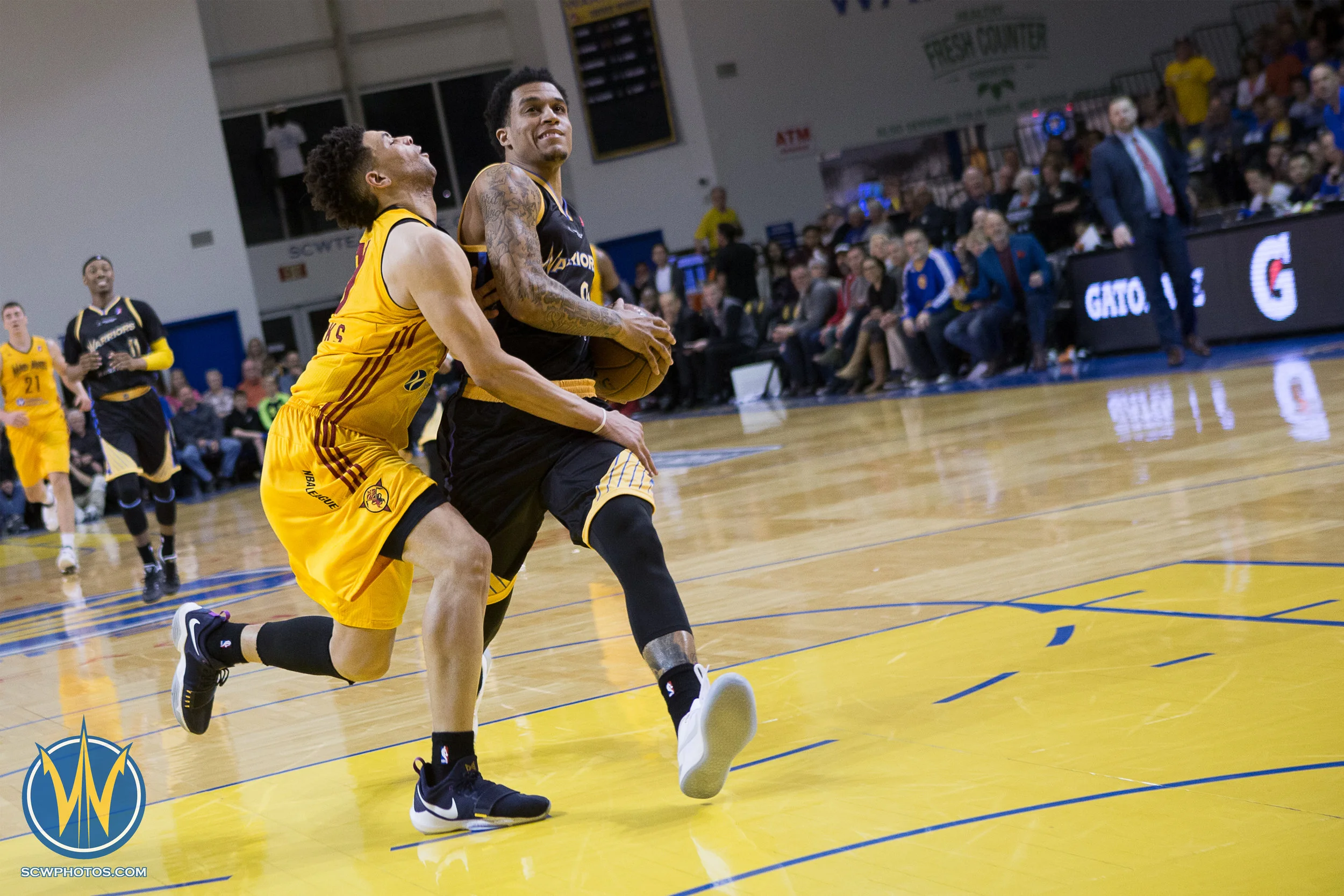 Santa Cruz Warriors game on 3/10/17 at Kaiser Permanente Arena in Santa Cruz, California. (Photo: Andrew Wheeler /SC Warriors 2017)
