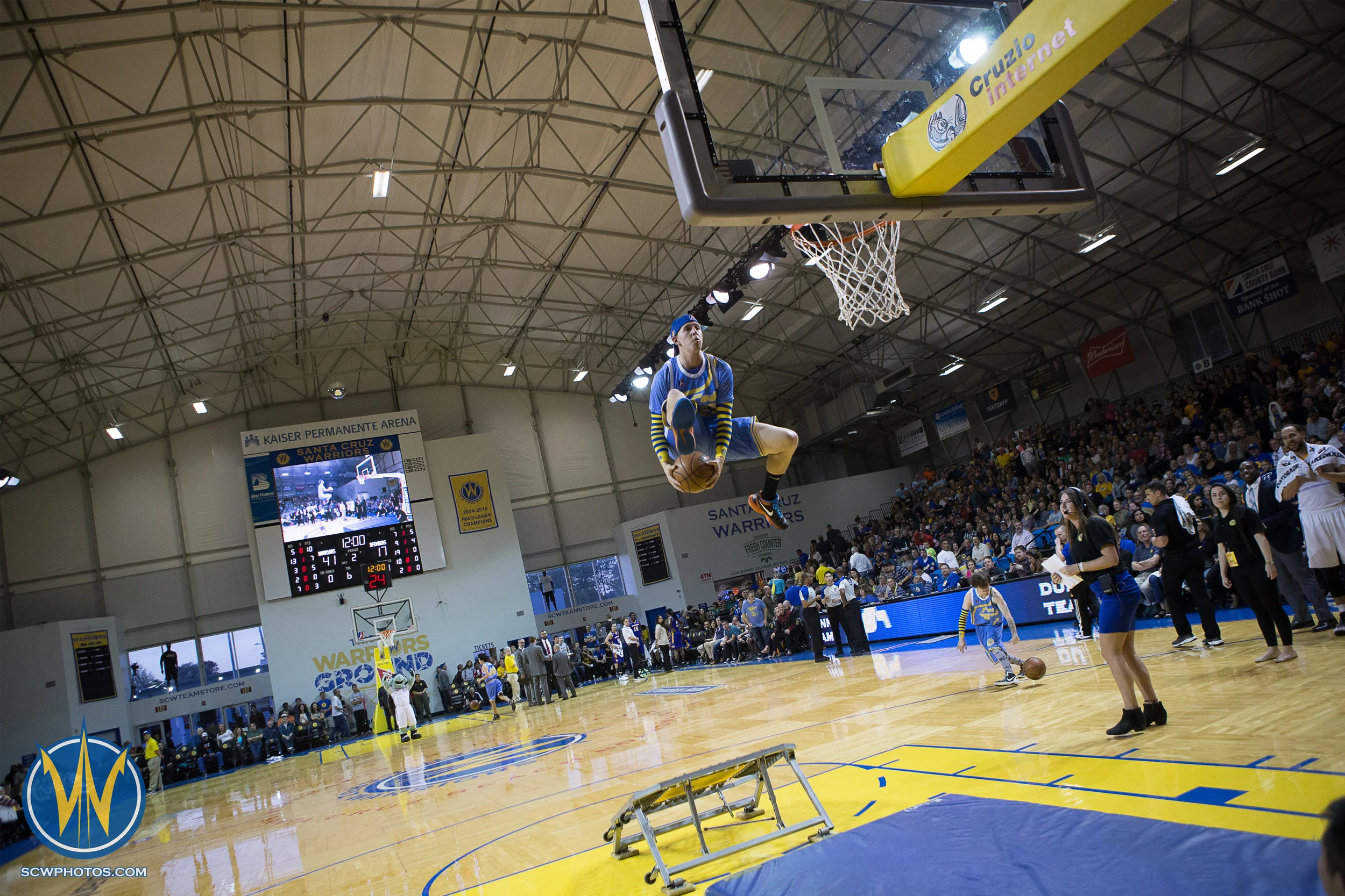 Santa Cruz Warriors game on 3 /31/17 at Kaiser Permanente Arena in Santa Cruz, California. (Photo: Andrew Wheeler /SC Warriors 2017)