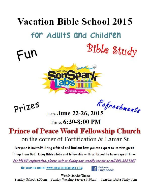 2015 Vacation Bible School