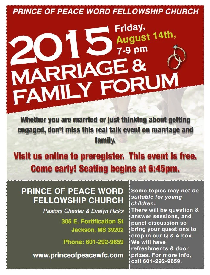 2015 Marriage & Family Forum