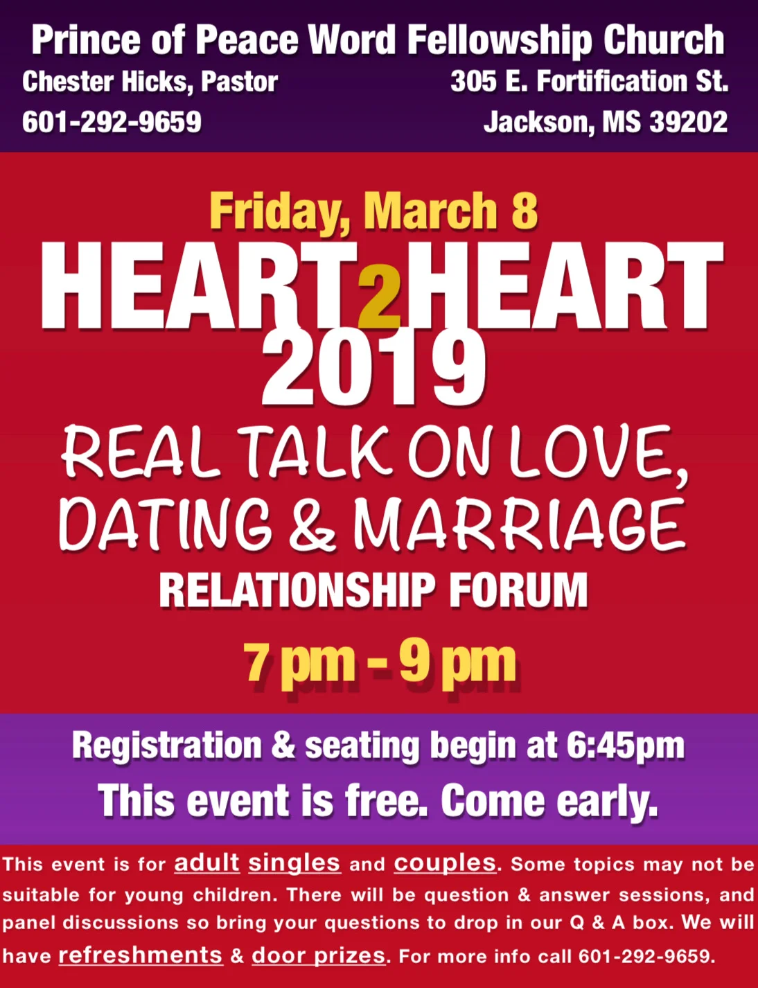 2019 Heart 2 Heart Relationship Forum